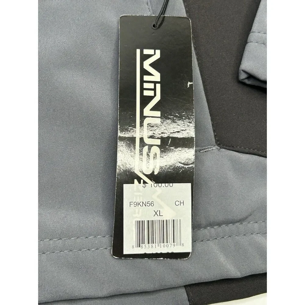 Minus Zero Jacket Men’s XL Softshell Gray + Black Pockets NWT Gorpcore Outdoor